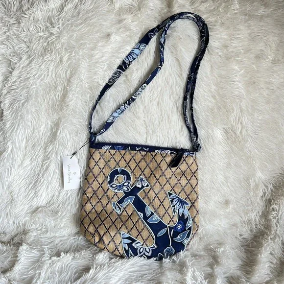 Vera Bradley Bags Vera Bradley Straw Crossbody Purse Anchor